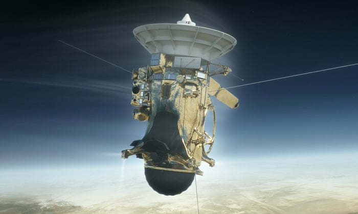 Cassini prepares to plunge on its self-destruct mission into Saturn’s atmosphere.