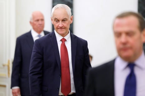 Russian defence minister Andrei Belousov.