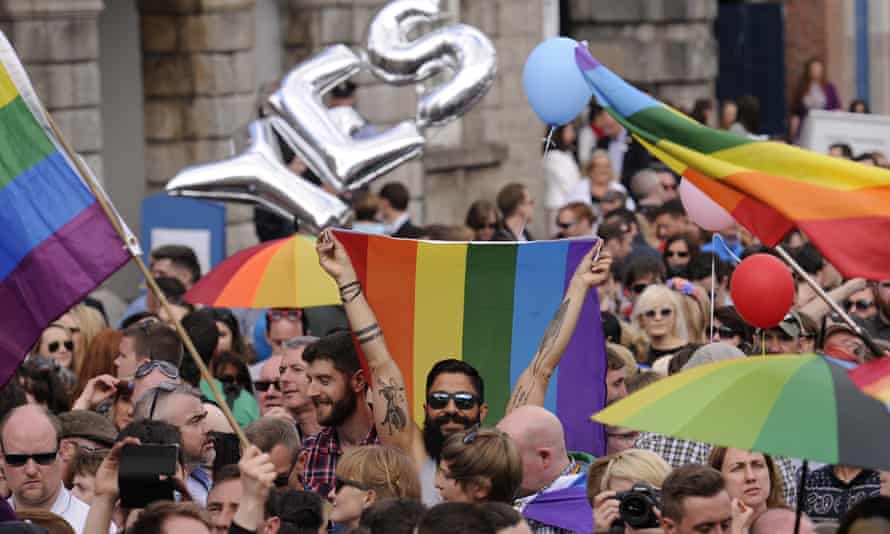 The Republic of Ireland voted to legalise same-sex marriage in 2015, prompting street celebrations in Dublin.