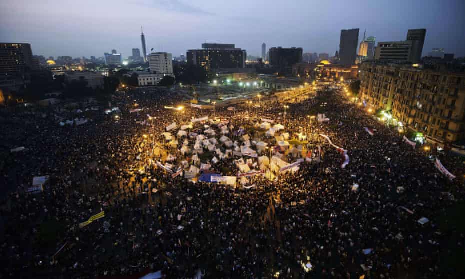 A mass rally against a decree by President Mohamed Morsi granting himself broad powers in November 2012 in Cairo’s Tahir Square.