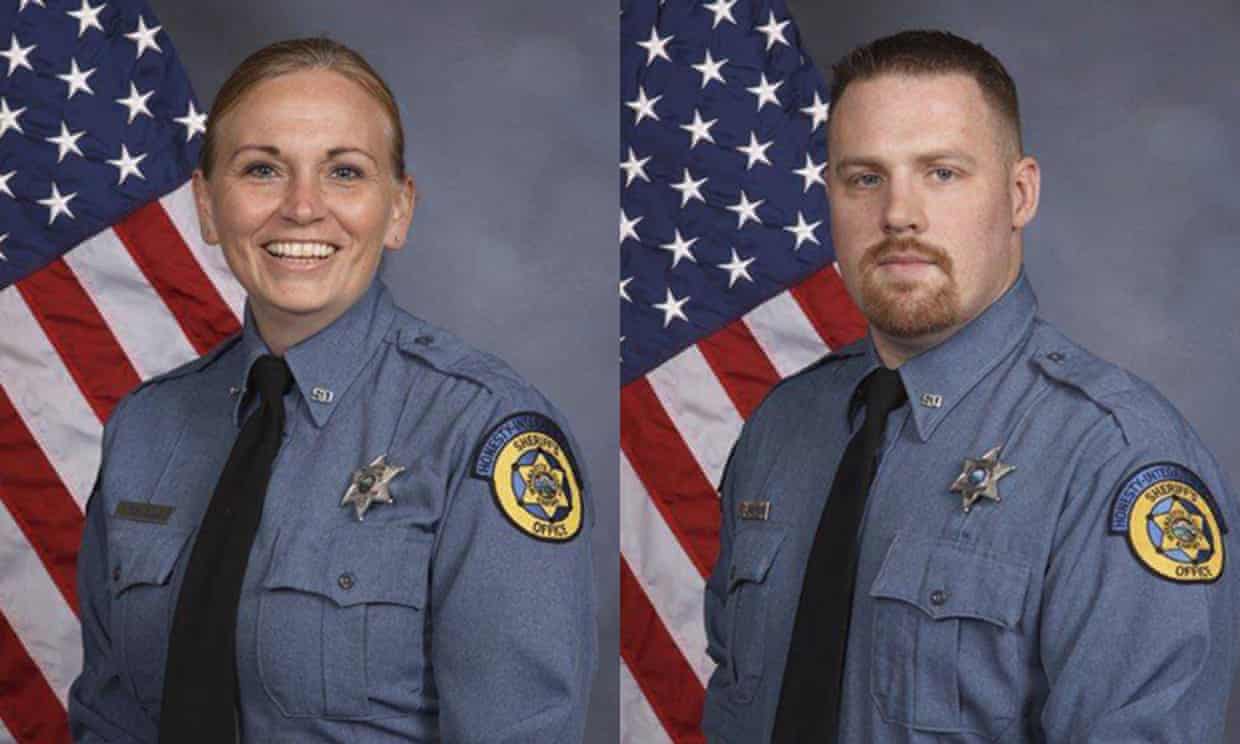 Kansas police duo shot dead