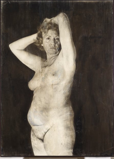 Mrs Manchot, Arms Overhead, 1996, by Melanie Manchot.