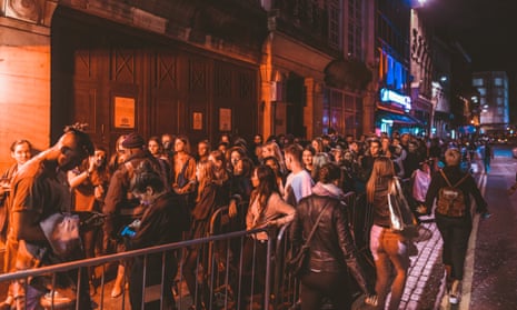  Clubbers queue for Fabric, Farringdon, London, regularly voted one of the best clubs in the world. 