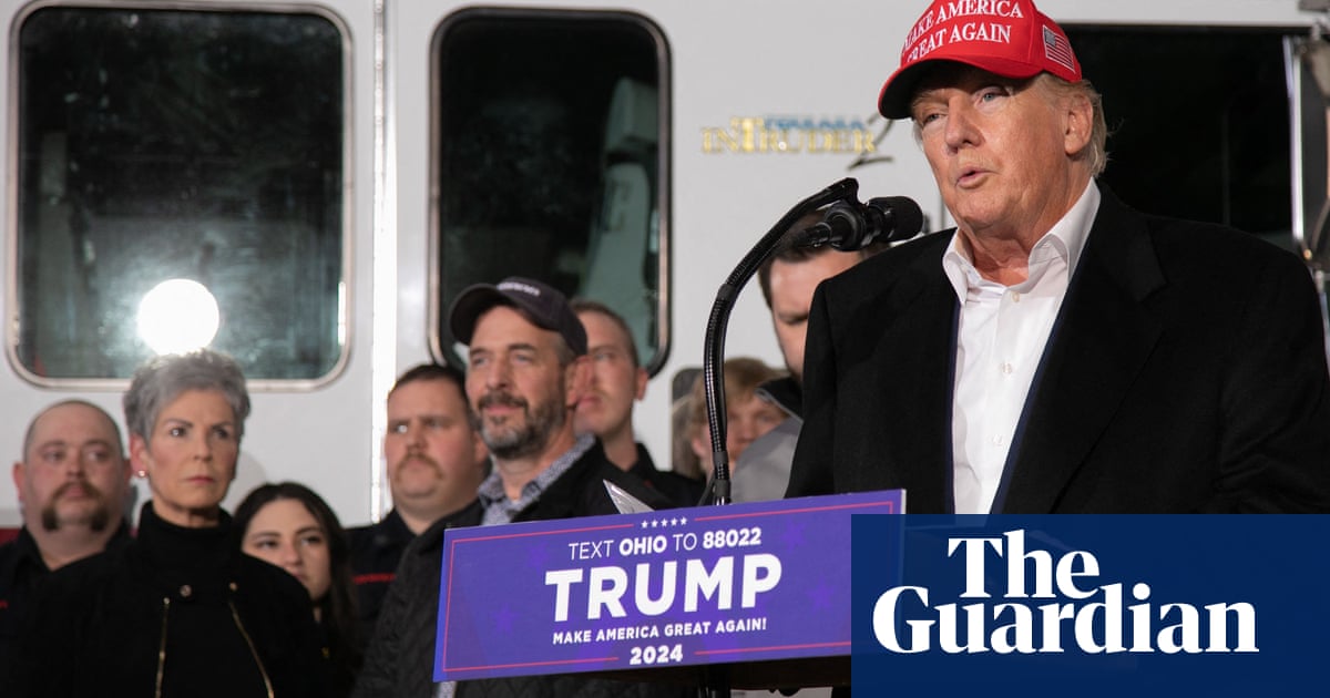 Trump’s environmental rollbacks in focus on visit to Ohio toxic train site