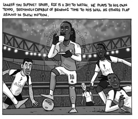 David Squires connected … an Eze triumph for Arsenal successful nan northbound London derby, sheet 4