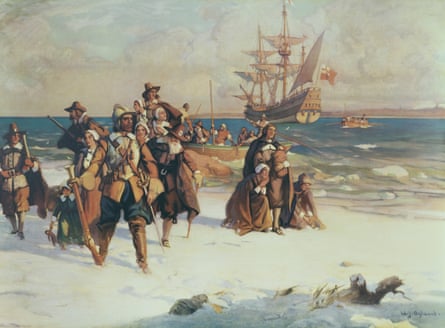 puritans arrive on the mayflower