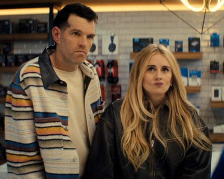 Timothy Simons and Justine Lupe in Nobody Wants This.