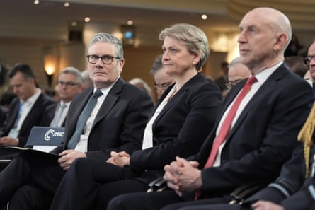 With Keir Starmer and the defence secretary, John Healey, at the Munich security conference on 14 February.