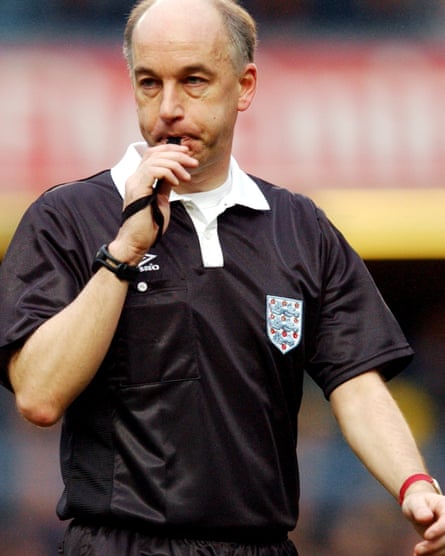 David Elleray in 2002 during his long career as a referee.