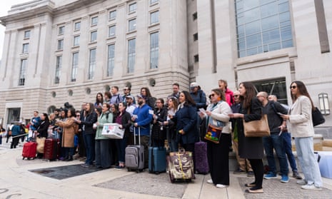 Judge temporarily blocks Trump's mass firings at federal agencies | US news | The Guardian