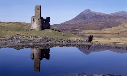 Ardvreck Castle, on Loch Assynt.