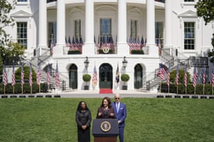 The scene at the White House.