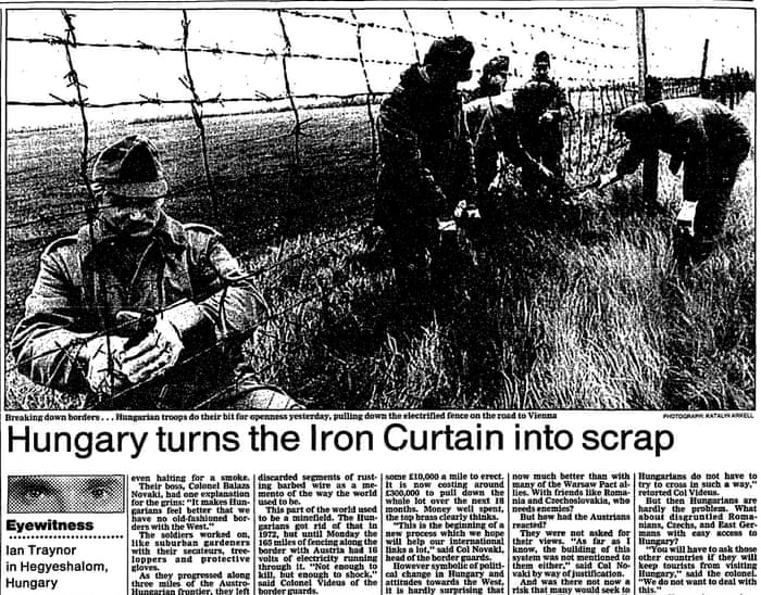 Snipping Away At The Iron Curtain When Hungary Opened Its