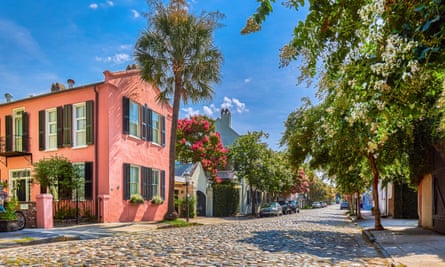 Where the tourists go: a cobblestoned street in historic Charleston.