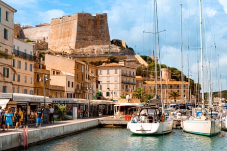 Bonifacio’s port and citadel.