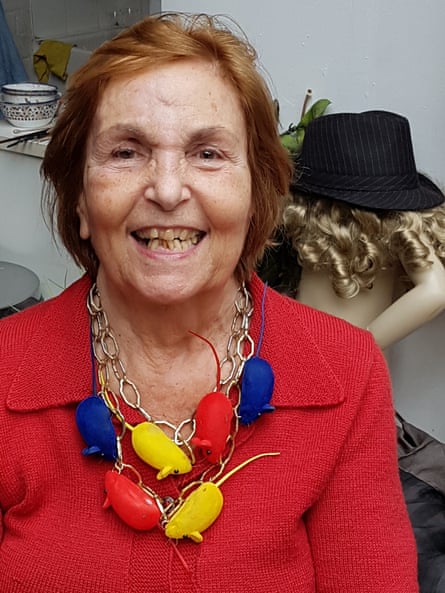 ‘A few years ago, she would have told me to fuck off’ …Paula Rego with her mouse necklace.