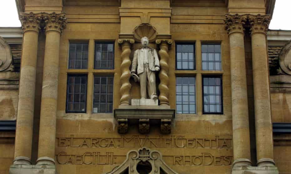 Cecil Rhodes on Oriel College in Oxford