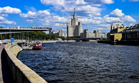 View of Moskva River, Moscow.