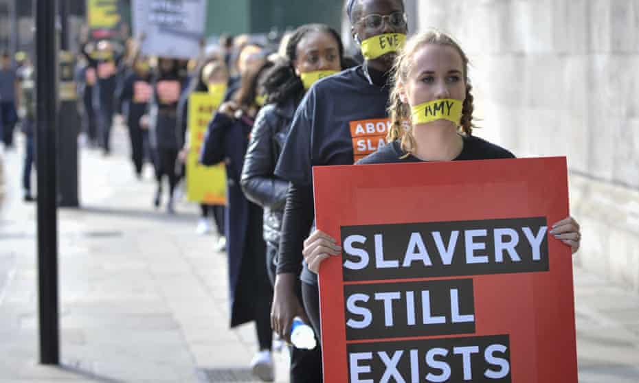 A protest against modern slavery