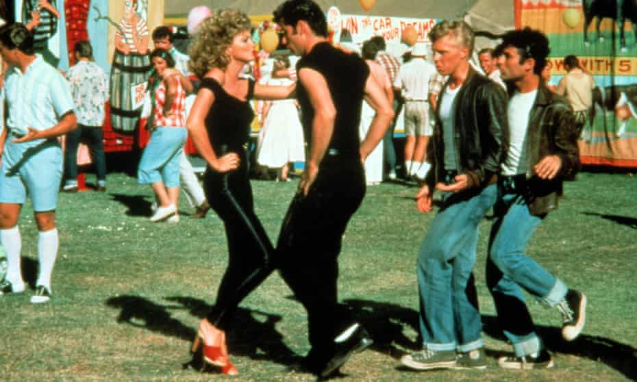 Olivia Newton-John performs the You’re the One That I Want duet in Grease with John Travolta dressed in the famous black outfit that sold at auction for $405,700.