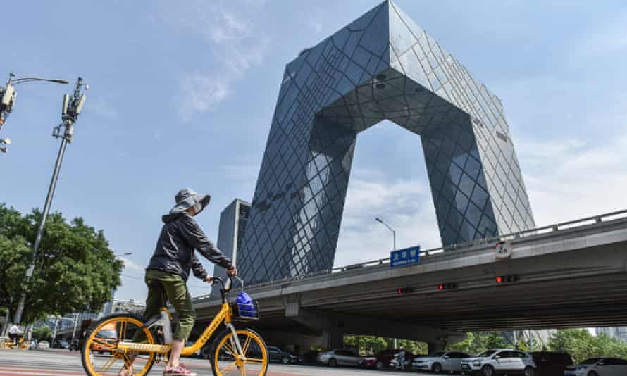 National broadcaster CCTV’s building is called “big pants” by social media users