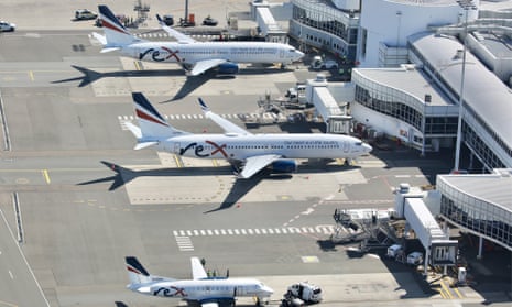 Rex planes at a Sydney airport terminal