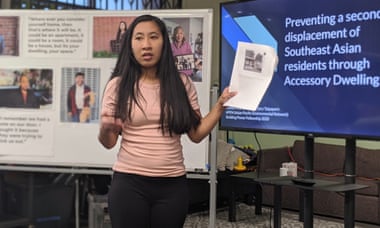 Brandy Khansouvong makes a presentation