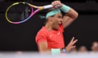 ‘Emotional’ Rafael Nadal back to singles action with victory over Dominic Thiem