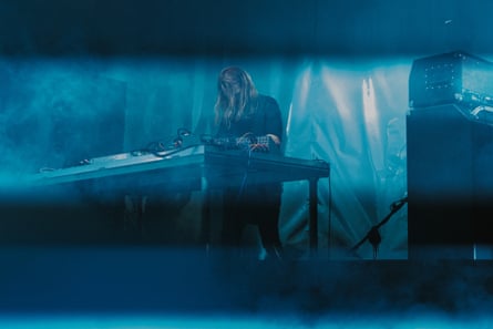 Ben Frost performing at Unsound festival 2017.