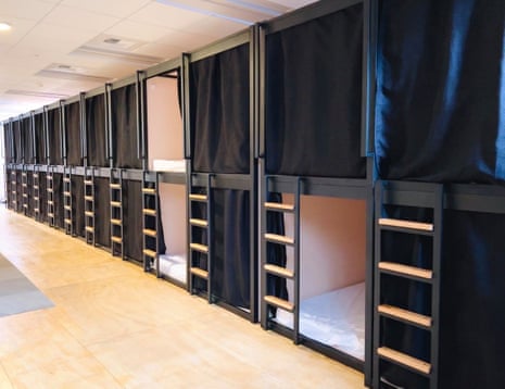 Sleep on it: the $700 San Francisco 'pod' with privacy curtains and charging ports | Housing | The Guardian