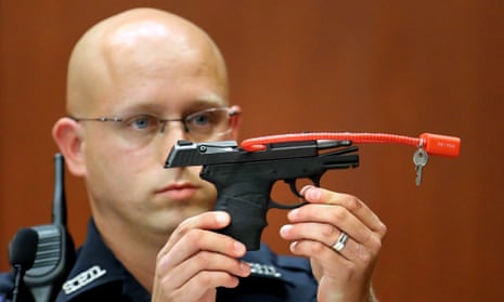 George Zimmerman called the Kel-Tec PF-9 9mm gun he used to kill Trayvon Martin in 2012 an ‘American firearm icon’ on the auction site.