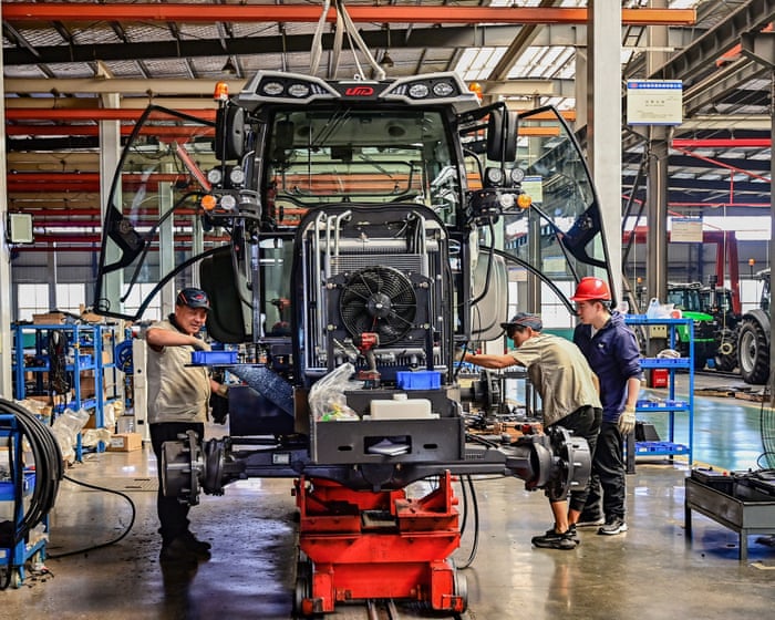 Chinese economy slows as Trump tariffs bite; FTSE 100 on track to hit new record - business live