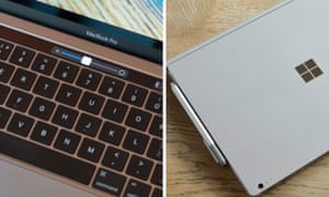 Microsoft Surface v Apple Macbook Pro.