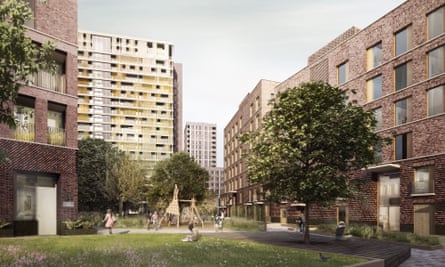Agar Grove housing development in Camden, London.