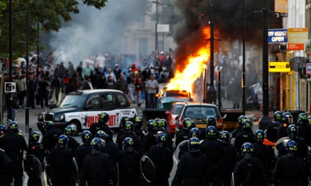 Riots in Hackney, east London in August 2011.