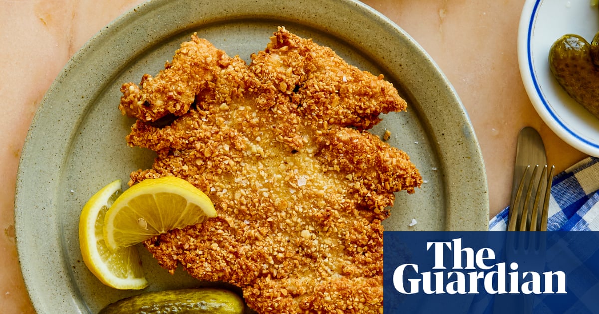 From harissa baked hake to chicken schnitzel: Ravinder Bhogal’s recipes for cooking with nuts