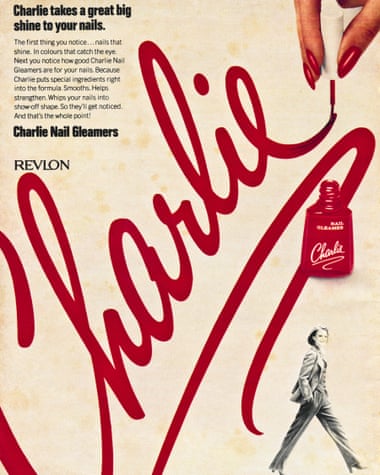 A 1978 advert for Revlon’s Charlie nail polish.