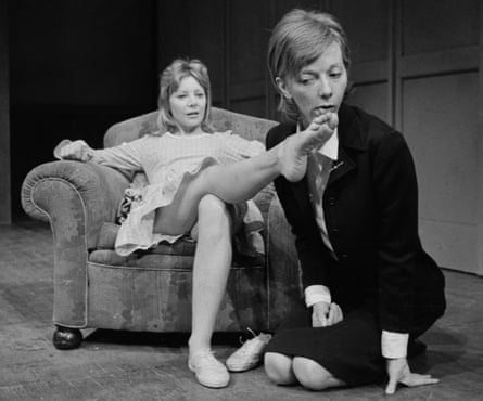 Ferris with Anna Massey in Slag at the Royal Court, 1971. (Photo by Evening Standard/Hulton Archive/Getty Images)