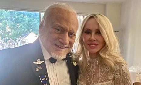 Buzz Aldrin and Anca Faur on their wedding day.