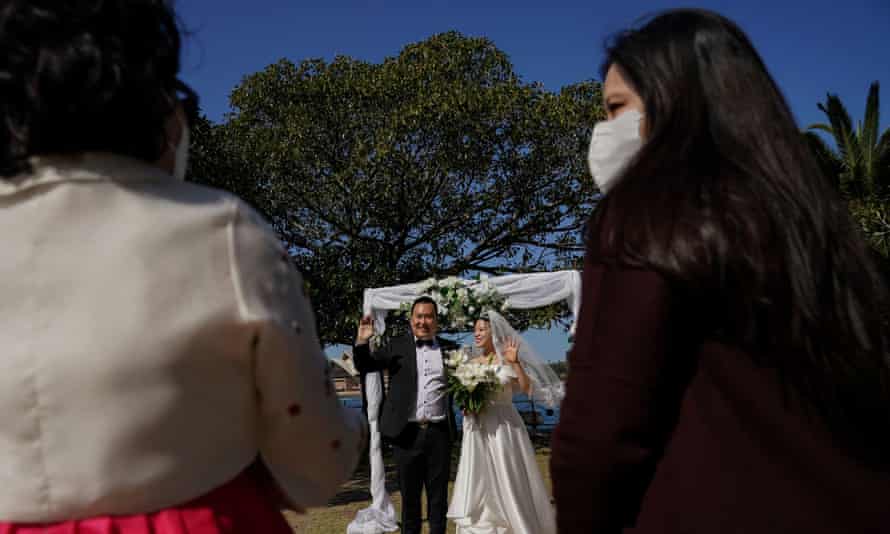 Sydney couple Daniel Kim and Ella Kim get married in September. Weddings will soon be allowed to have up to 50 guests with dancing permitted.