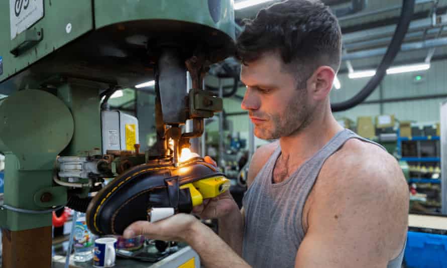 The Dr. Martens factory in Wellingborough, UK.