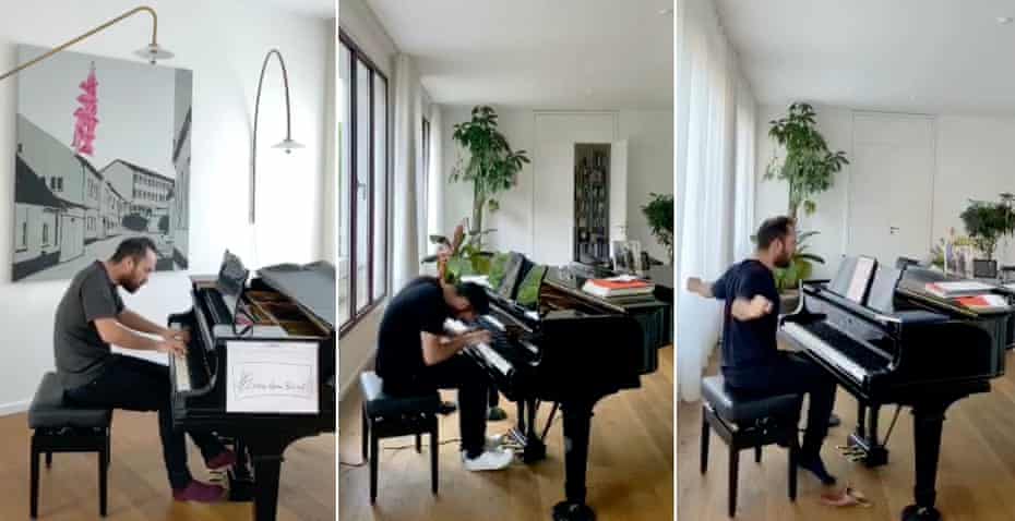 Igor Levit’s house concerts from 15, 28 and 21 April 2020.