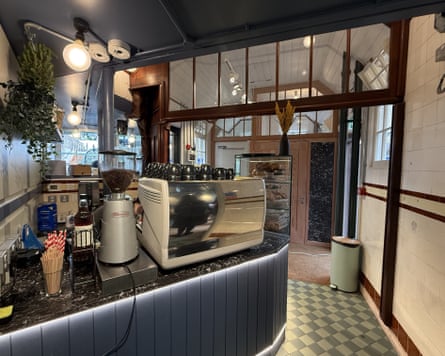 Inside the renovated public toilets in Bruce Grove, Tottenham, north London.