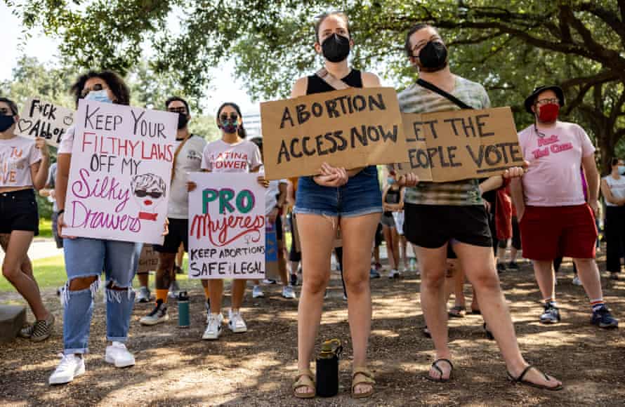 A rally at the Texas state capitol in September