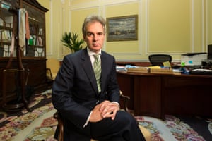 Ben Broadbent in his office at the Bank of England.