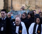 Manchester music and football stars gather for funeral of Stone Roses’ Mani
