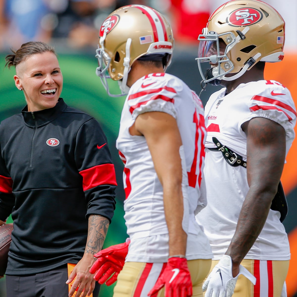 Katie Sowers The 49ers Didn T Hire Me As A Coach To Make A Point