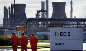 Ineos, which owns the Grangemouth refinery, has said it wants to become the biggest player in the UK’s nascent shale gas industry