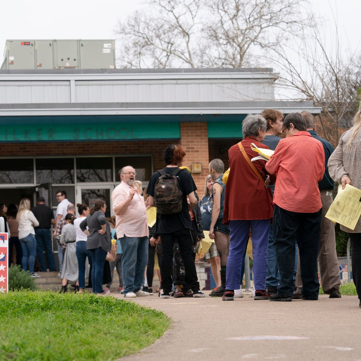 California And Texas Voters Faced Hours Long Lines On Super Tuesday Us News The Guardian