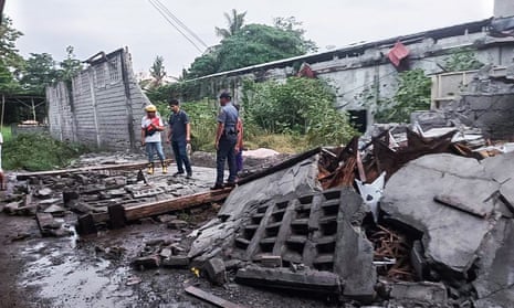 Philippines earthquake: authorities report deaths from falling debris |  Philippines | The Guardian